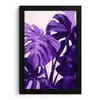 Bladeren - Paars - Tropisch - Abstract fotolijst zwart zonder passe partout klein -3d
