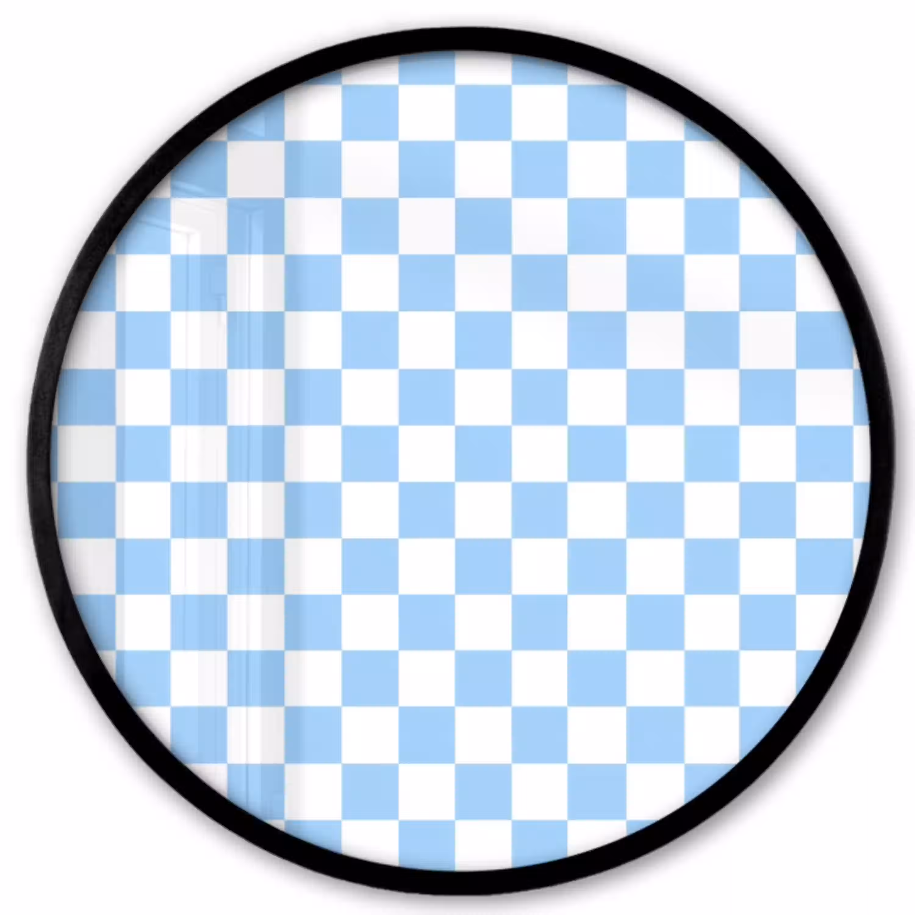 Schaakbord - Klassiek - Blauw Fotolijst rond zonder passe partout klein 856 -3d
