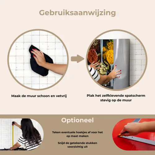 Mozaïek van Kruiden en Specerijen keuken achterwand spatscherm klein -gebruiksaanwijzing_NL