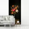 Boeket - Oranje - Gouden - vaas fotobehang vinyl groot -woonkamer