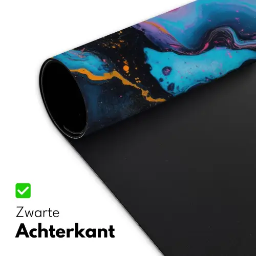 Modern - Marmer - Oranje Muismat XXL klein -sfeer2