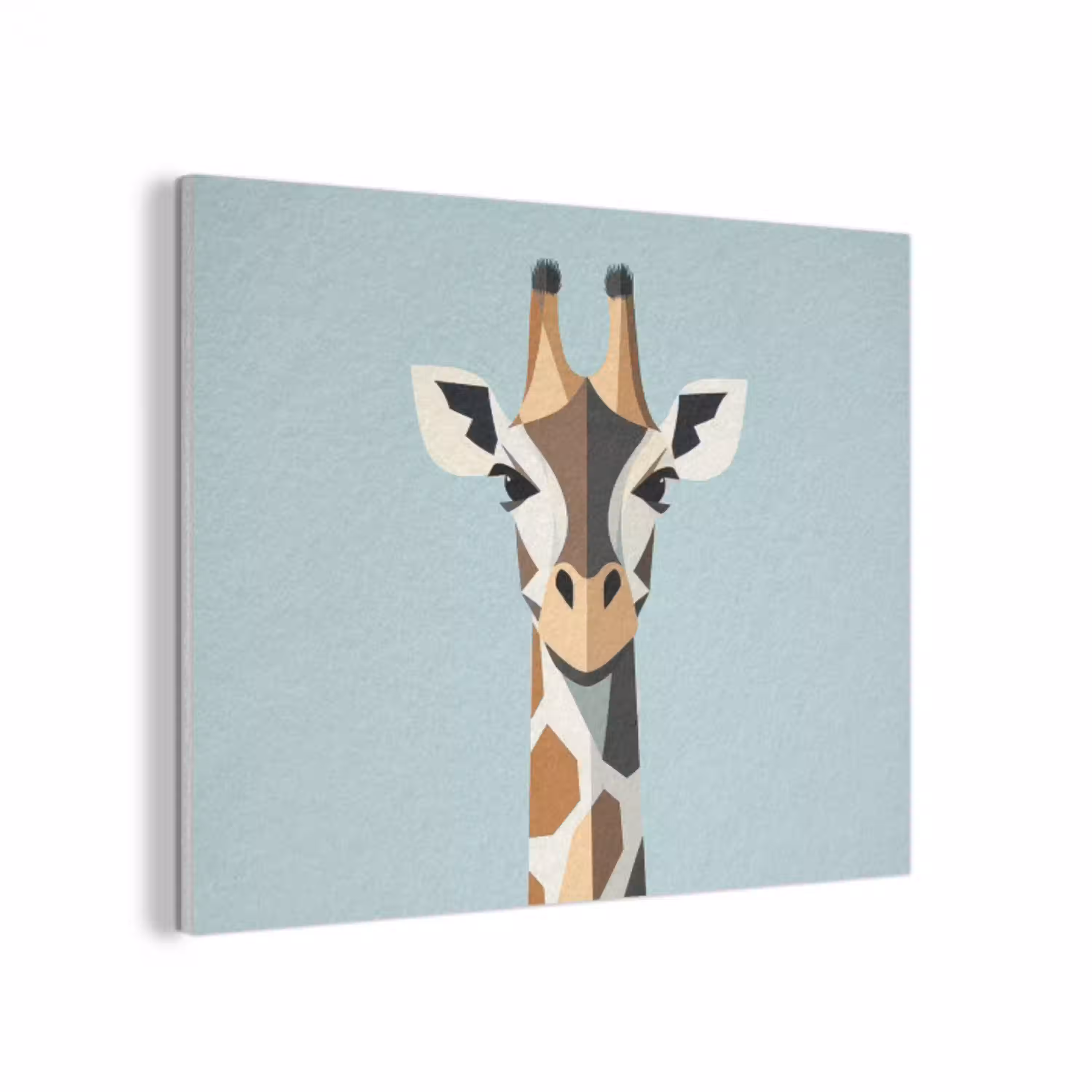 Giraffe - Illustratie - Bruin - Minimalistisch PET vilt klein -3d