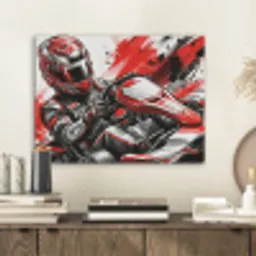 Kart - Coureur - Snelheid - Rood PET vilt klein -sfeer1