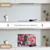 Boeddha - Beeld - Sakura - Buddha - Kersenbloesem keuken achterwand spatscherm klein -voor_na_FR