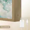 Boom - Modern - Verflook - Turquoise - Goud Light Box met batterij (Wandlamp) middel -USP_websiteoplaadbaarNL