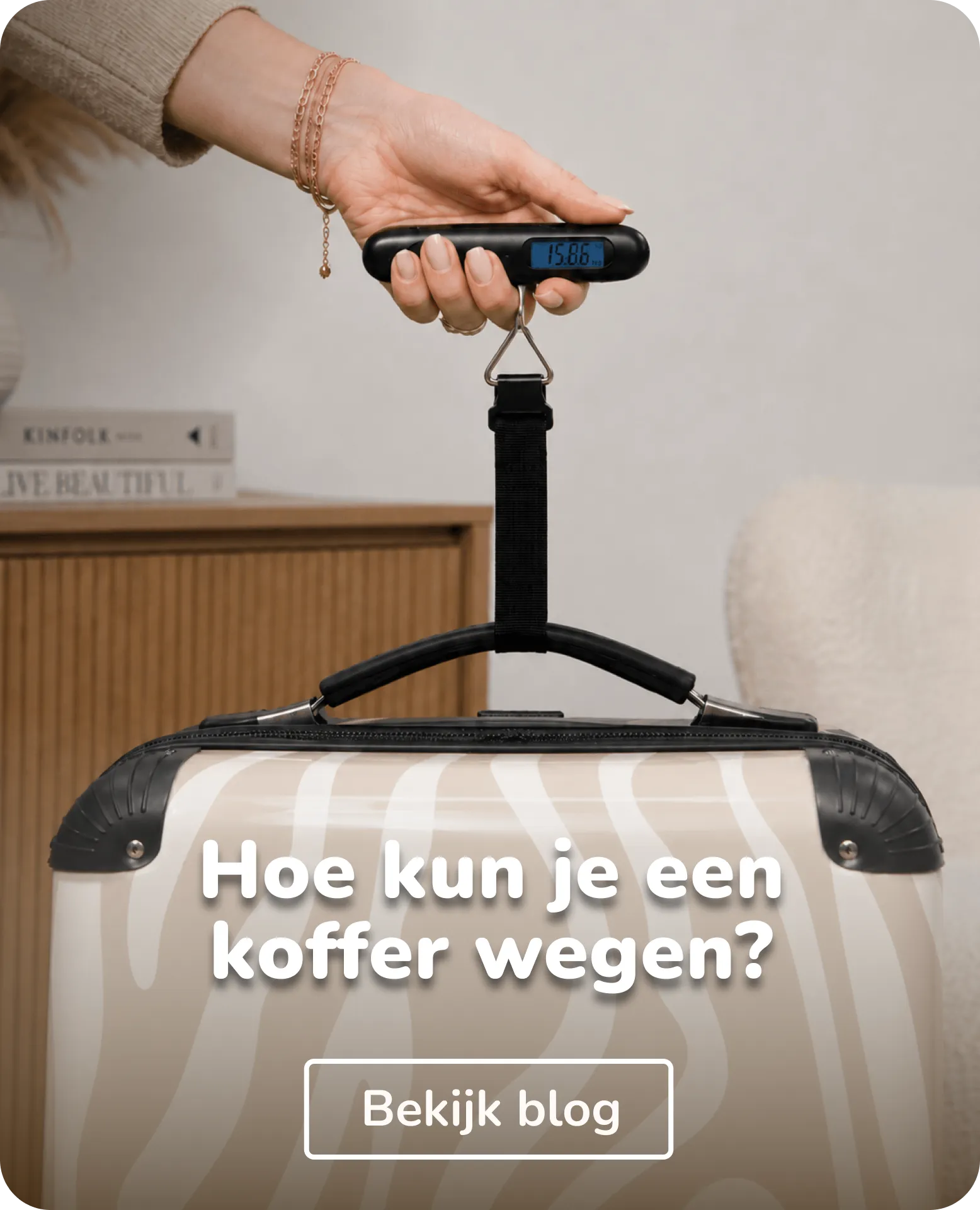 hoe kun je een koffer wegen