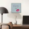 Kiss my ass - Lip - Blauw aluminium wit klein -sfeer5
