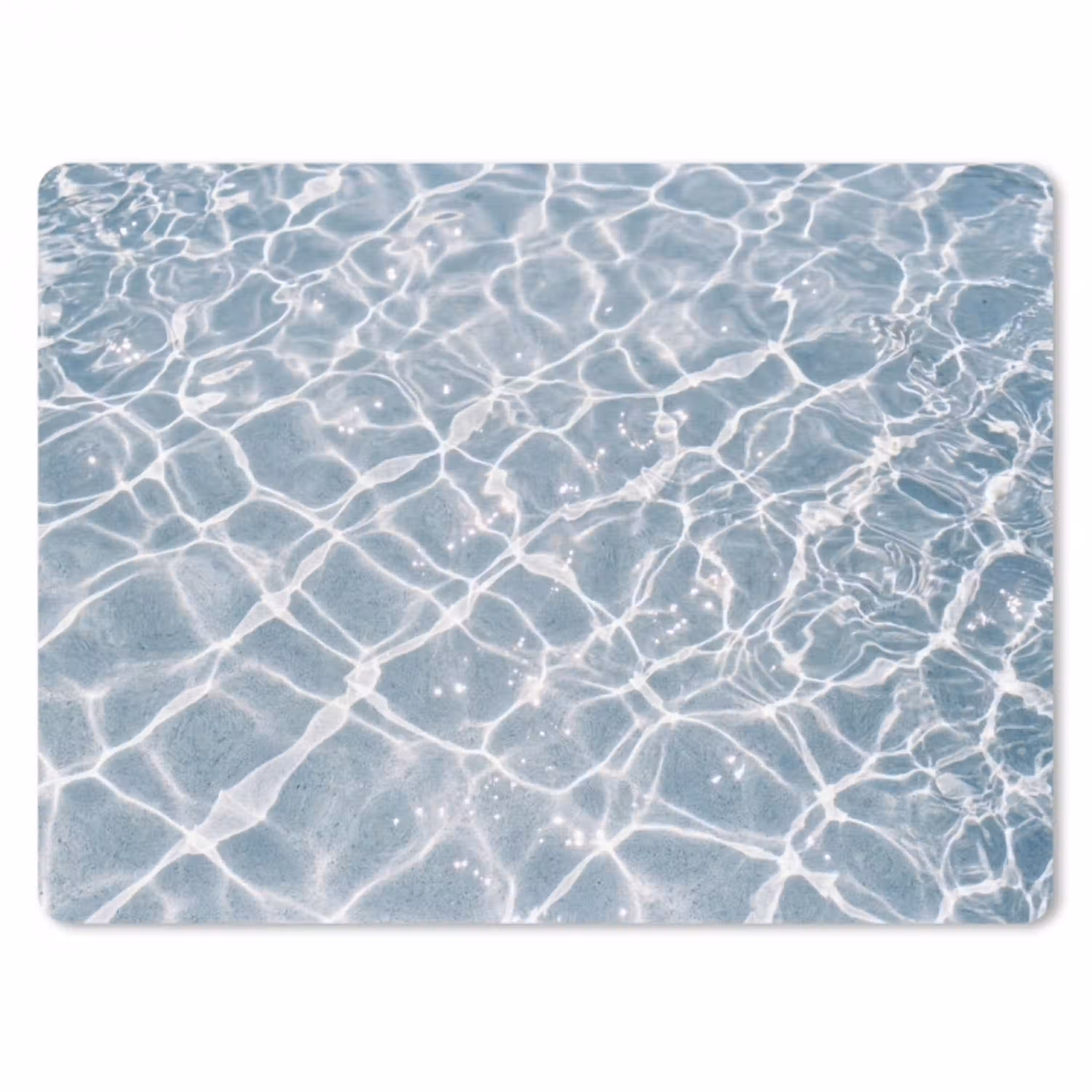 Water - Reflectie - Zonlicht muismat rubber klein -3d
