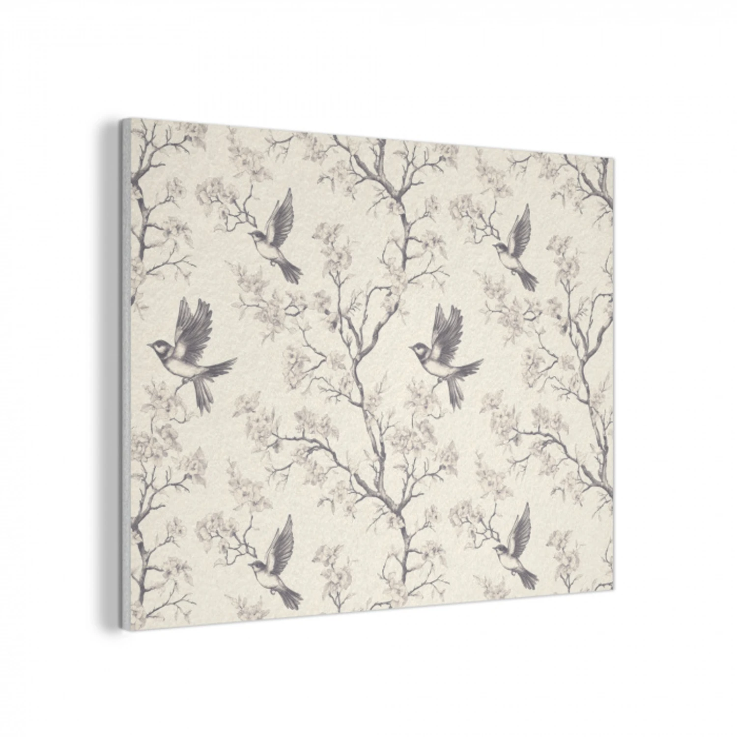 Takken - Vogels - Beige PET vilt klein 837 -3d