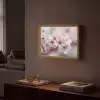 Bloesems - Meeldraden - Geel - Wazig Light Box met batterij (Wandlamp) middel -sfeer1