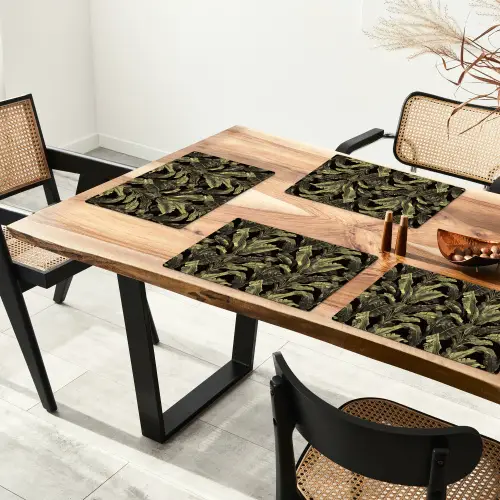 Botanisch - Bladeren - Groen Placemat vinyl groot 368 -zzsfeer4_Kitchenyeah-website
