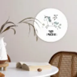 Unicorn - Kinderen - Quotes - You are magical - Meisjes Wandcirkel kunststof plaat 5mm dik klein -sfeer4