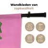 Tekst - Bold - Roze Wandkleed katoen klein -sfeer2