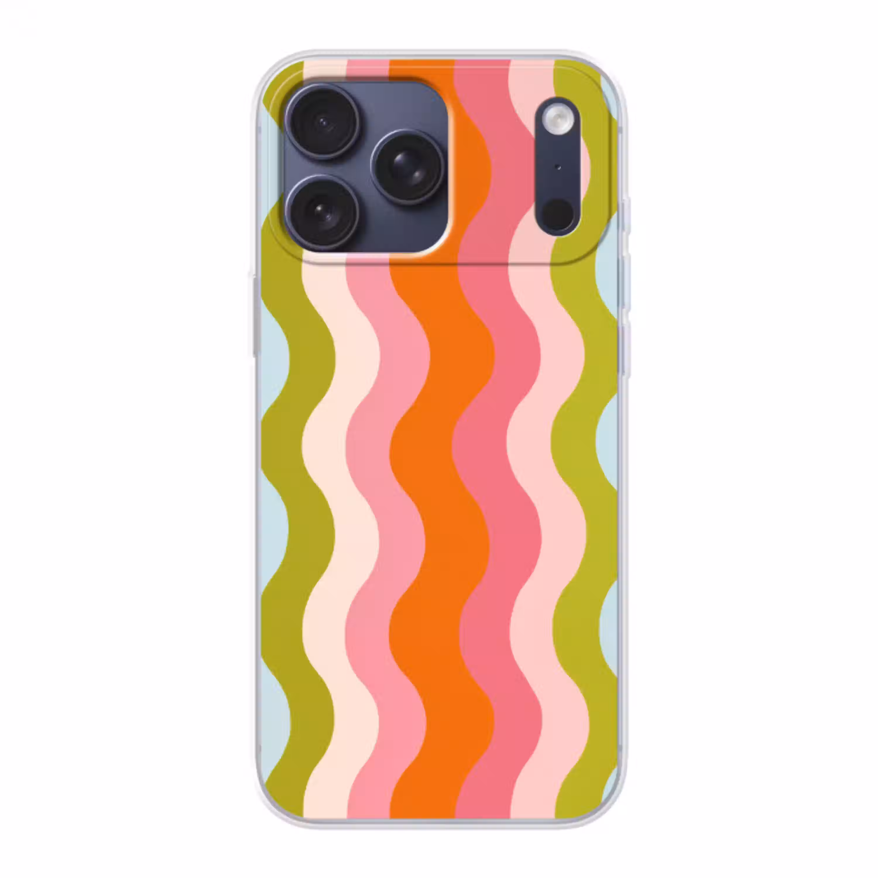 Banen - Golven - Kleurrijk - Verticaal Telefoonhoesje iPhone 17 Pro Max klein -3d