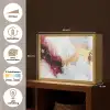 Rood - Abstract - Goud - Modern Light Box met batterij (Wandlamp) middel -USP_websiteoverzichtNL