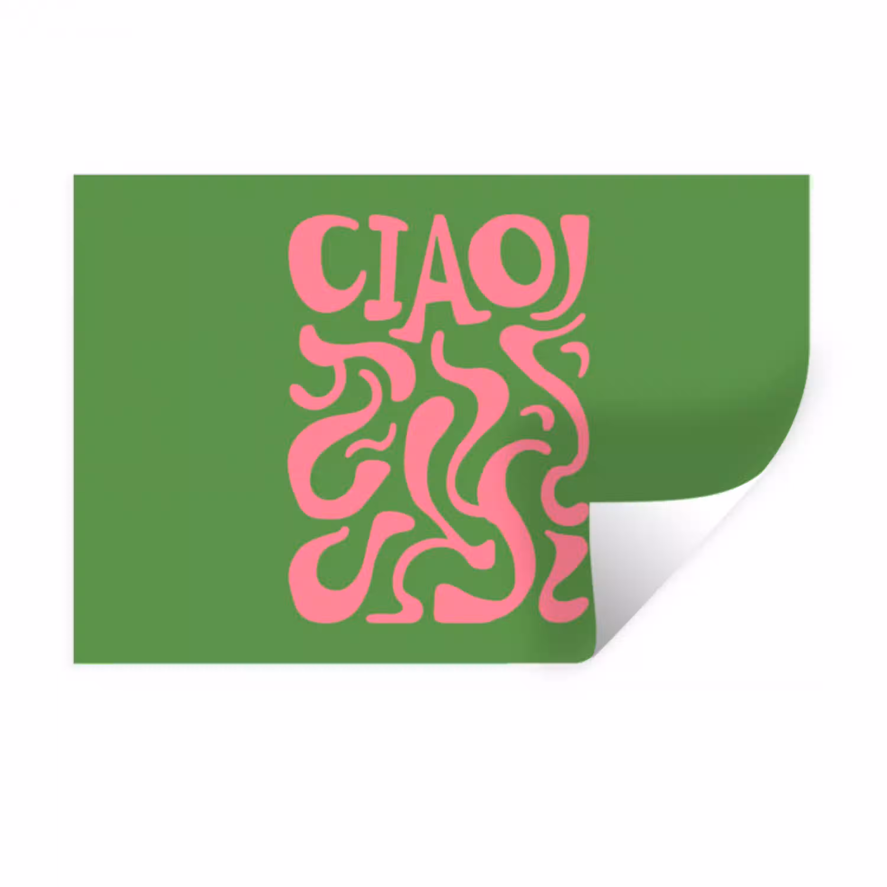 Abstract - Roze - Ciao - Vormen Muursticker klein -3d