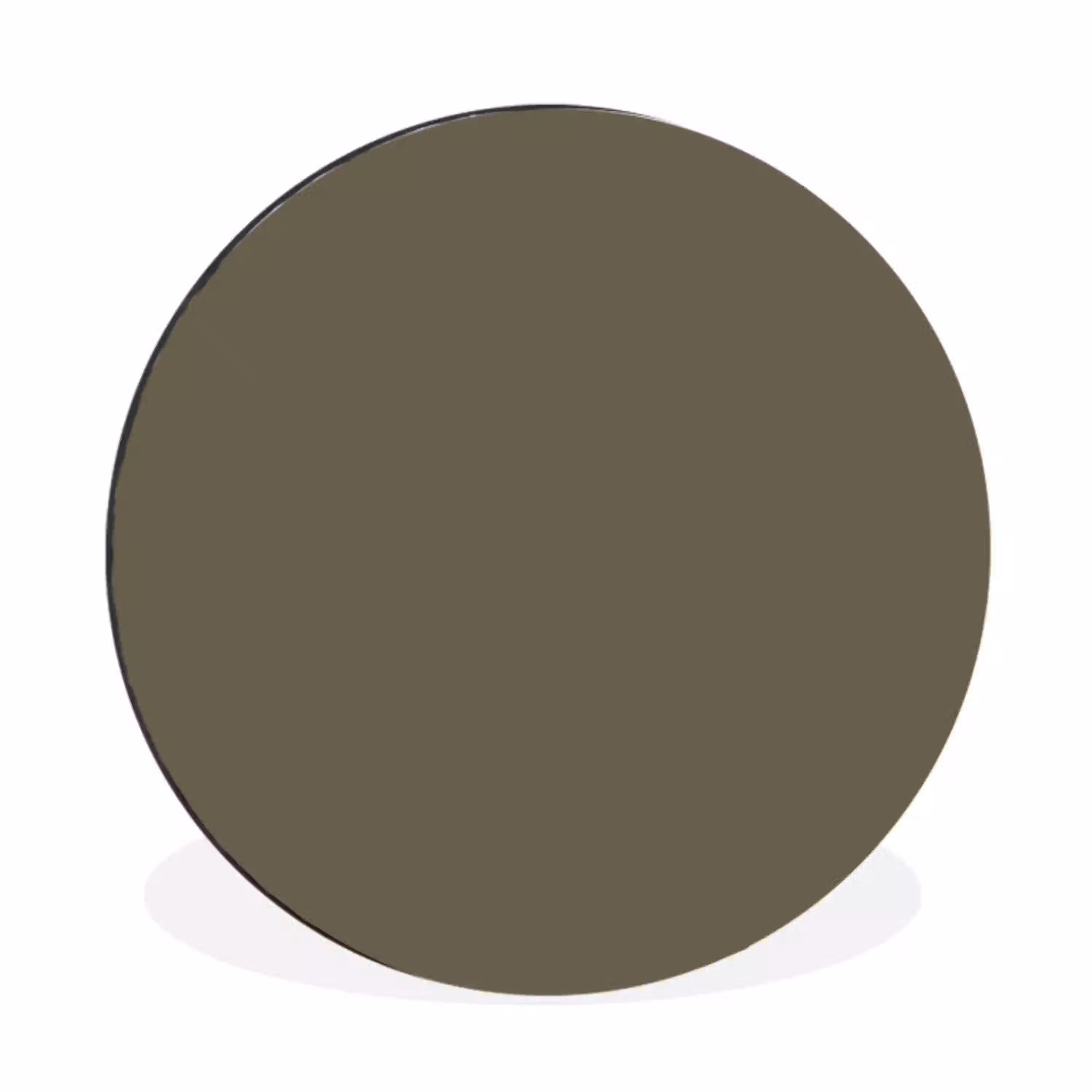 Deep - Khaki - Groen Wandcirkel aluminium klein 190 -3d