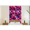 Frambozen - Waterdruppels - Vruchten fotobehang vinyl groot 64 -bed