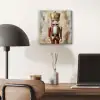 Kerst - Poppetje - Abstract aluminium wit klein -sfeer5