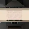 Strepen - Patroon - Terracotta keuken achterwand spatscherm klein 900 -sfeer1