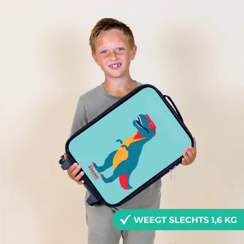 Coole T. rex met zonnebril Kinderkoffer - Zwart klein -sfeer4_NL