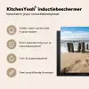 Verweerde Palen op het Strand Inductie beschermer vinyl 3mm middel -sfeer2