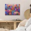 Kleurrijk paradijs - Levendig - Koepels PET vilt klein -sfeer3