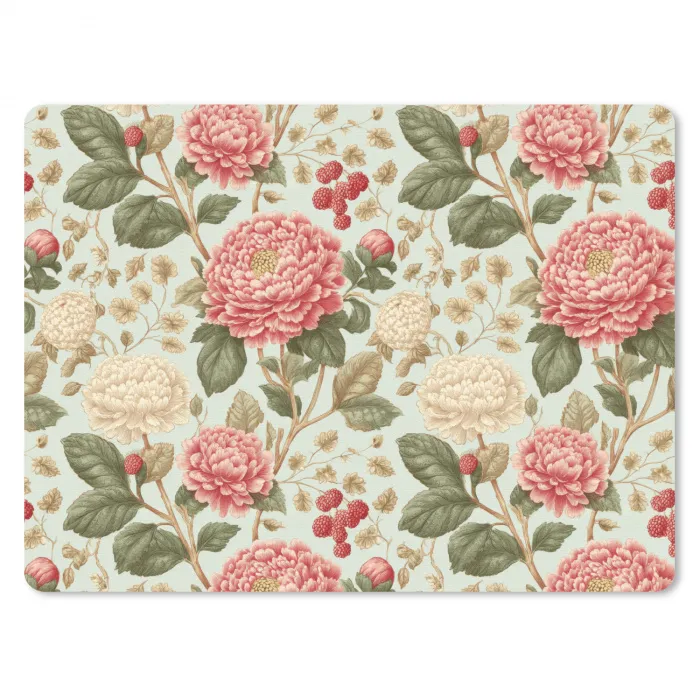 Klassiek - Botanisch - Veelkleurig muismat rubber klein 262 -3d