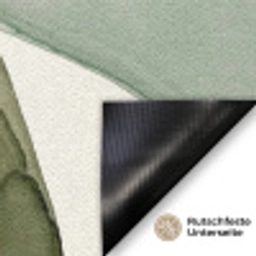 Abstract - Vormen - Modern - Kunst - Groen - Bruin Deurmat klein -antislip_DE