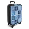 Blauwe zomer print NBS - Handbagage koffer - Volwassenen Unisex middel -productfoto_3d
