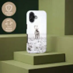 Rendier - Gewei - Sneeuw - Winter Toughcase MagSafe Apple iPhone 17 klein -USP_PrintM_DE