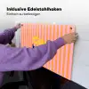 Verticaal - Strepen - Oranje - Ciao bella Inductie beschemer met haakjes klein -ky-ophangen-de