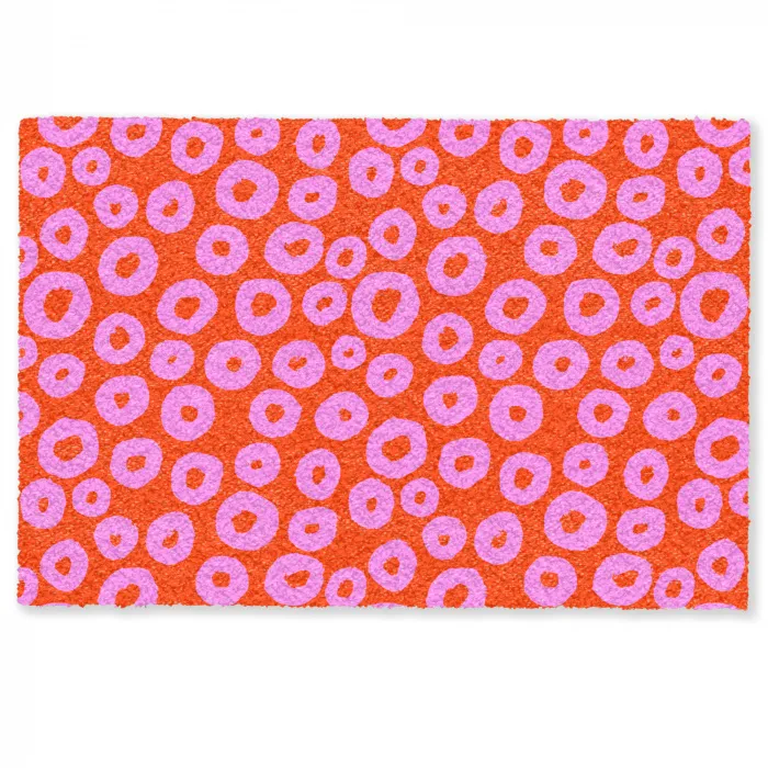 Rondjes - Roze - Rood Deurmat klein 898 -zkaufland3d