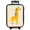 Giraffe - Dier - Kleurrijk Kinderkoffer - Zwart klein -zzz_website3d