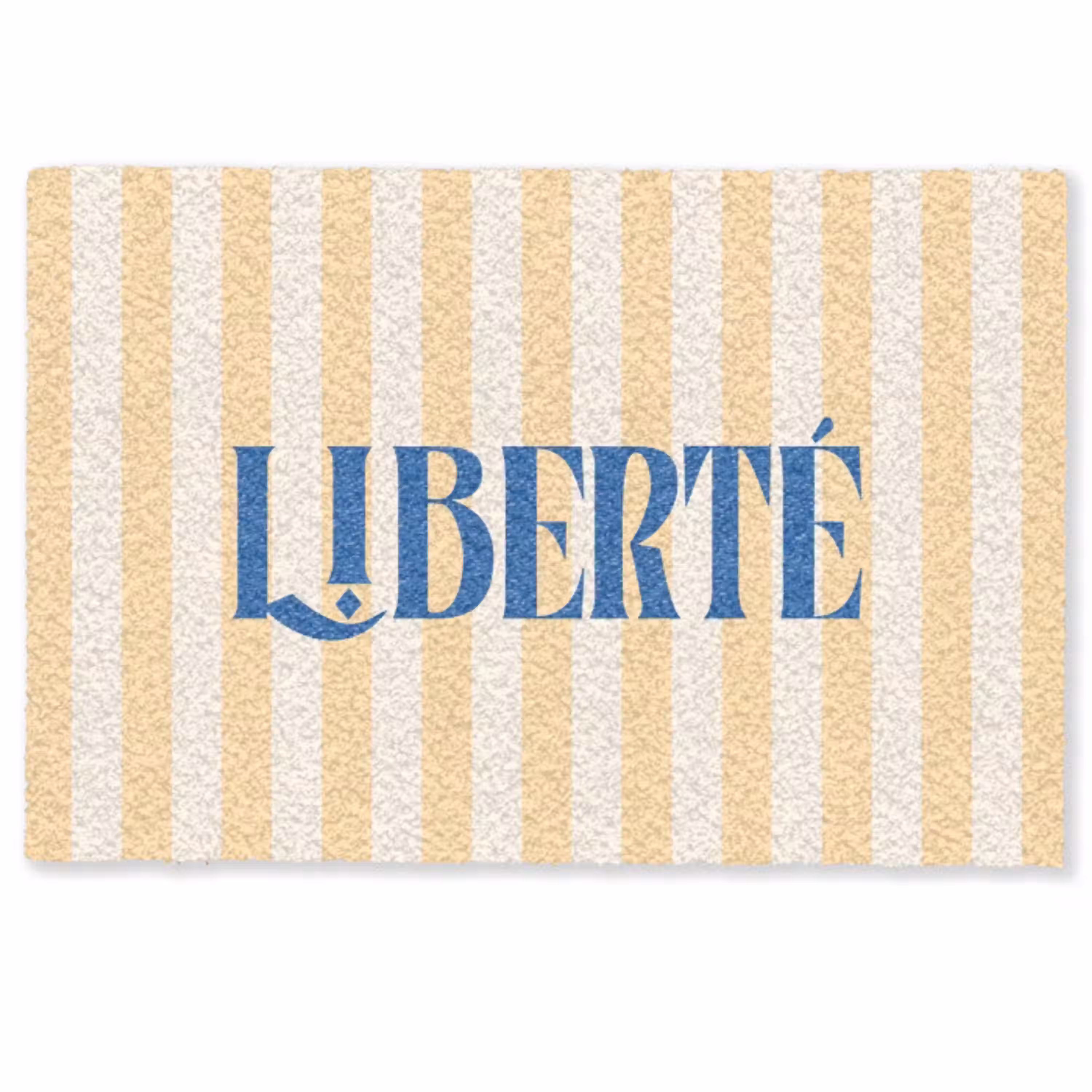 Blauw - Geel - Strepen - Liberté Deurmat klein -zkaufland3d
