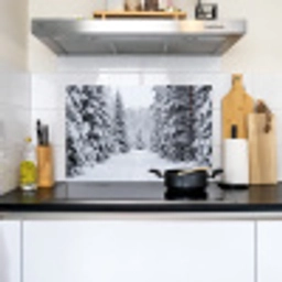 Bos - Winter - Sneeuw - Pad - Natuur Inductie beschemer met haakjes klein -sfeer2
