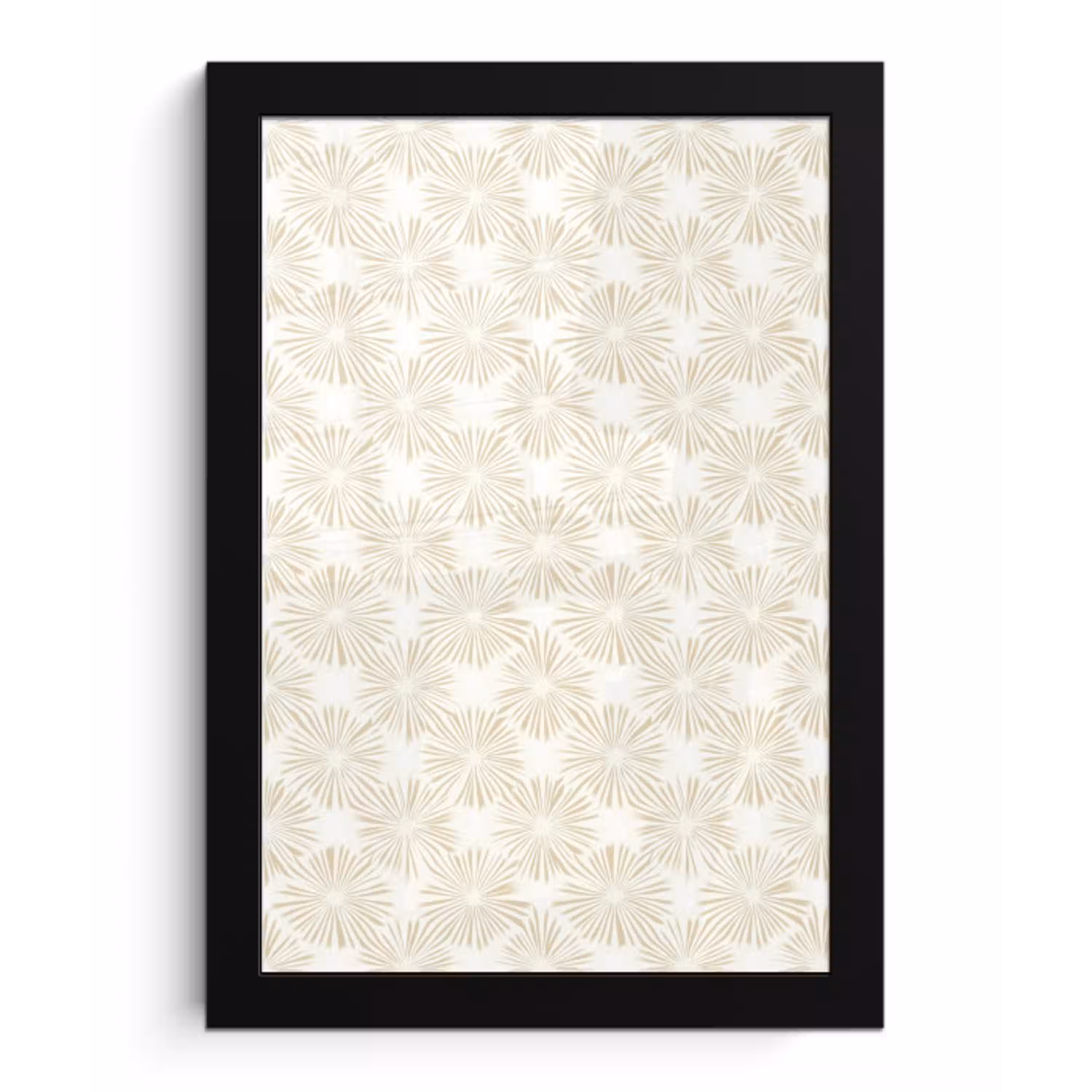 Abstract - Motief - Beige fotolijst zwart zonder passe partout klein 224 -3d
