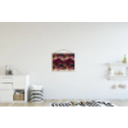 Magisch - Palmbomen - Goud textielposter latten blank klein 122 -kinderkamer