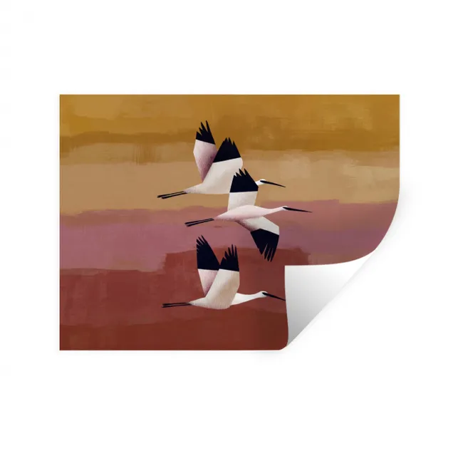 Muursticker - Vogels - Snavel - Abstract