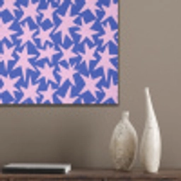 Modern - Sterren - Blauw PET vilt klein 837 -sfeer6_closeup