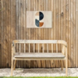 Cirkels - Abstract - Kleurrijk Tuinposter op houten frame 2 cm dik klein -sfeer4