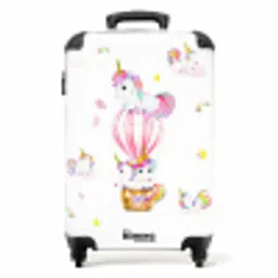 Luchtige eenhoorns NBS - Handbagage koffer - Unisex middel -productfoto_recht