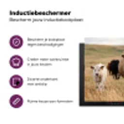 Runderen - Kudde - Landschap - Weide - Rustig Inductie beschermer vinyl 3mm klein -zzzzzzz-cc-usp