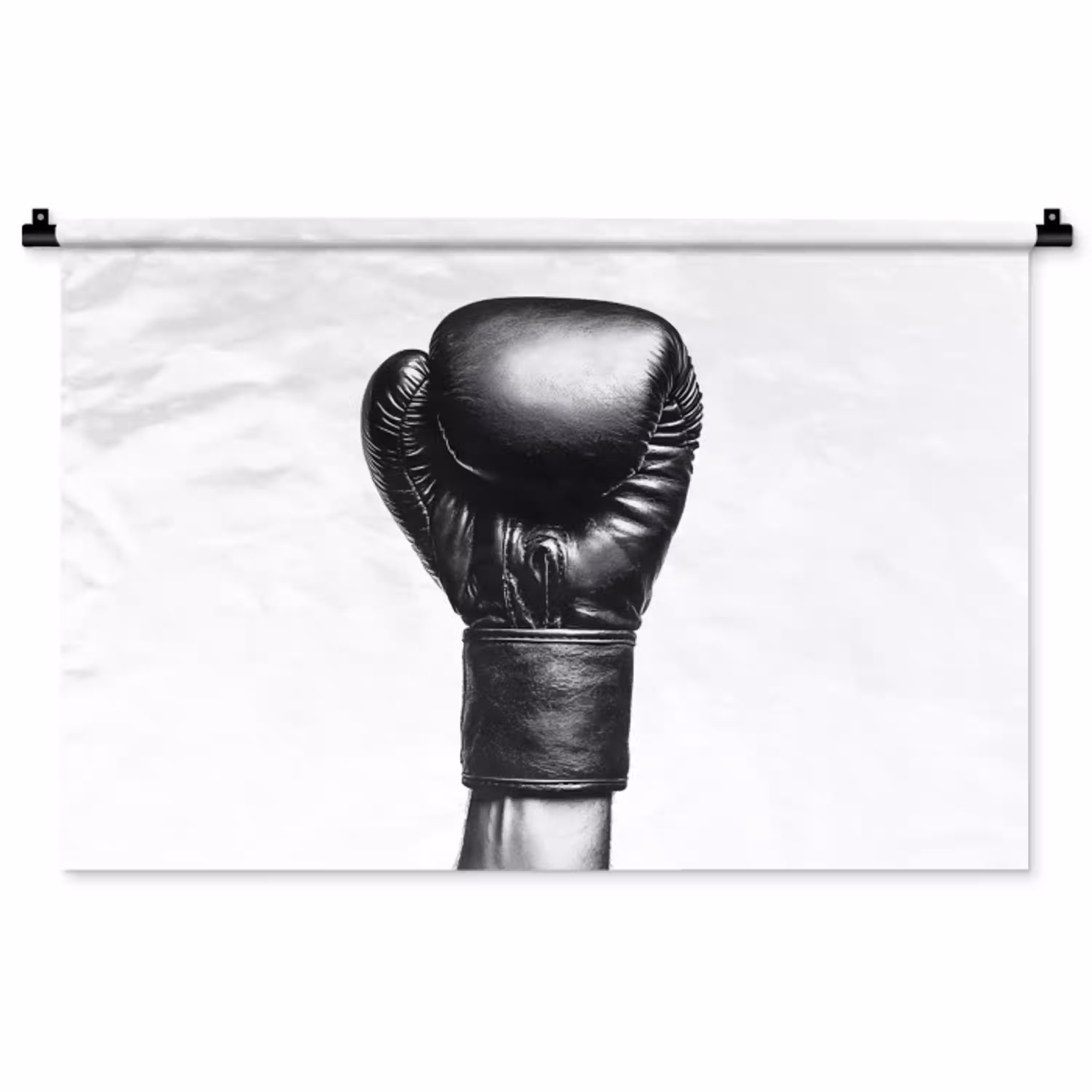 Bokshandschoen - Zwart - Hand Wandkleed katoen middel -zz3d