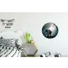 Olifant - Dieren - Licht - Bos - Natuur - Wilde dieren Wandcirkel aluminium klein -kinderkamer
