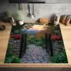 Landschap - Hek - Pad - Zonsondergang - Natuur Inductie beschermer vinyl 3mm middel -sfeer5
