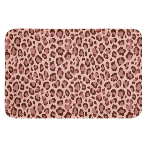 Luipaard - Patroon - Roze Badmat klein 997 -3d