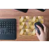 Geometrisch - Driehoek - Goud muismat rubber klein 262 -toetsenbord