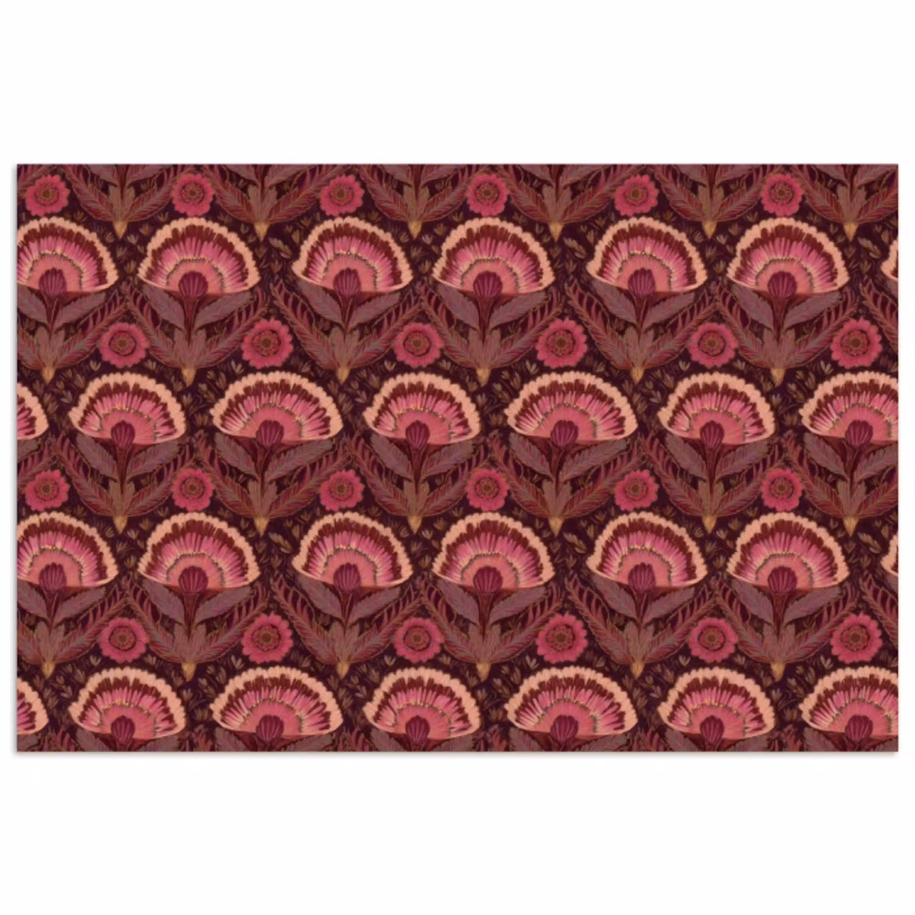 Antiek - Bloemen - Kleurrijk poster papier klein 62 -3d