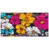 Street Art - Bloemen - Mix tuinposter los doek klein -3d